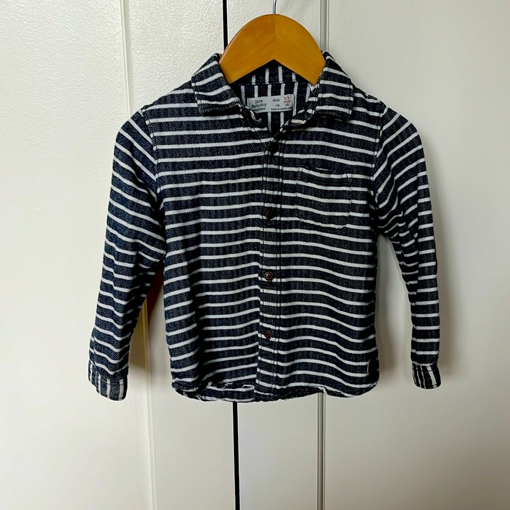Zara Baby Boy 2/3T 96 toddler button up shirt